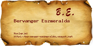 Bervanger Eszmeralda névjegykártya